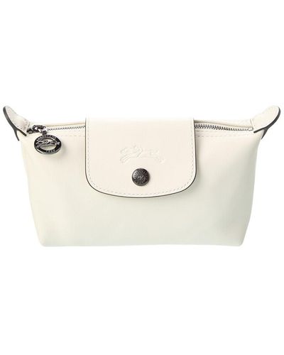 Longchamp Le Pliage Xtra Leather Pouch - Natural