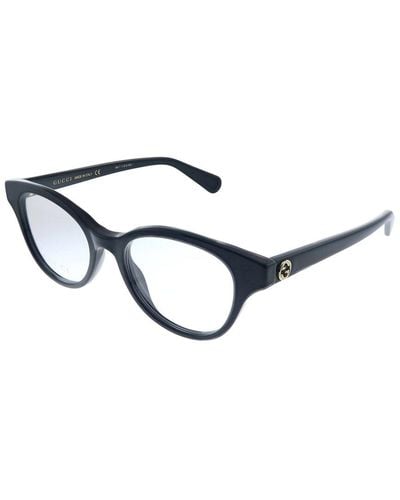Gucci 49mm Round Optical Glasses - Black