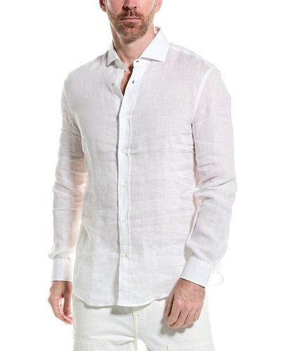 Brunello Cucinelli Easy Fit Linen Shirt - White