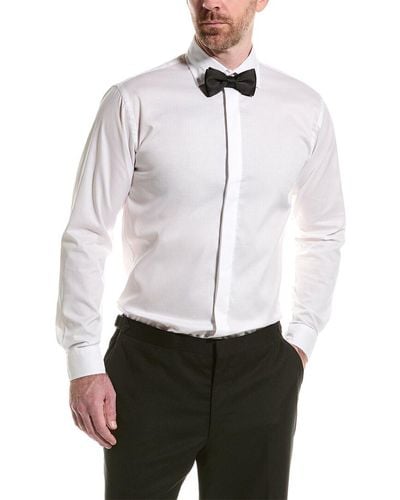 ALTON LANE Mercantile Tailored Fit Tuxedo Shirt - White
