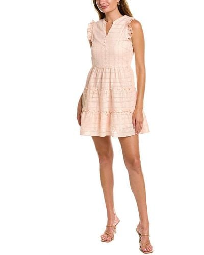 Fate Embroidered Mini Dress - Pink