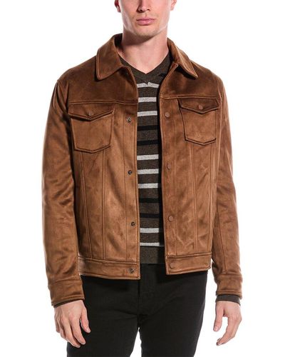 Magaschoni Collared Jacket - Brown