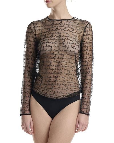 Wolford Blouse Bodysuit - Brown