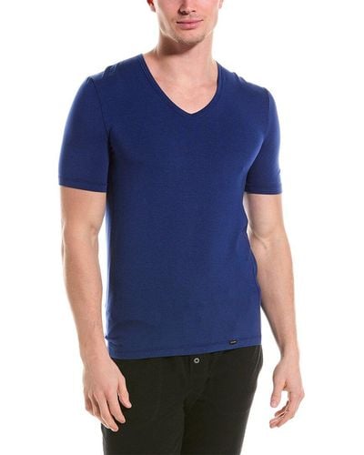 Hanro V-neck T-shirt - Blue