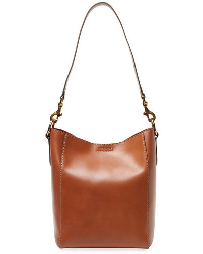 Frye Harness Leather Bucket Bag - Brown