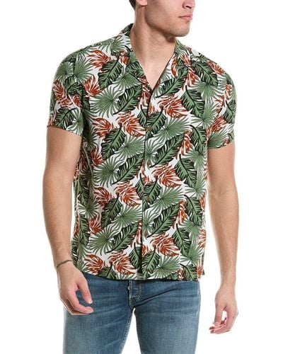 Report Collection Tropical Shirt - Green