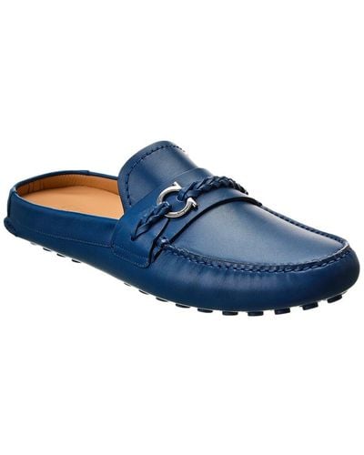 Ferragamo Grand Leather Loafer - Blue