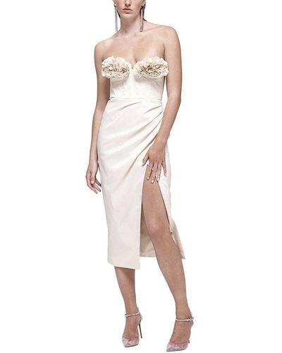 Rachel Gilbert Romy Midi Dress - White