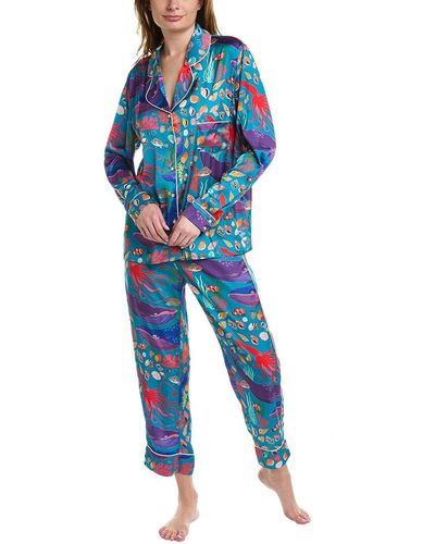 Karen Mabon 2pc Pajama Set - Blue