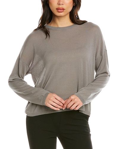 Eileen Fisher Box Pullover - Gray