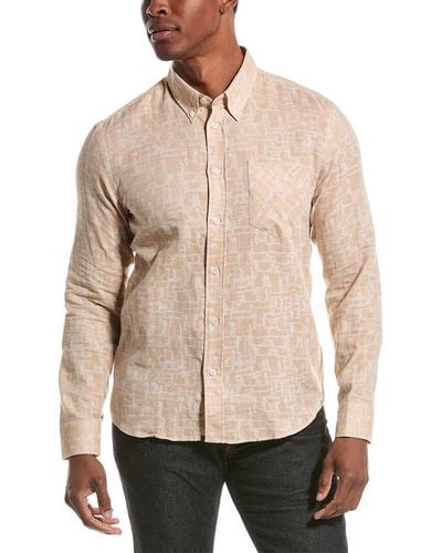 Billy Reid Tuscumbia Woven Shirt - Natural