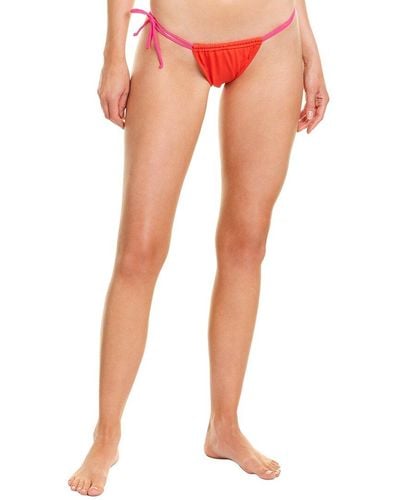 SportsIllustrated Swim Sports Illustrated Swim Micro Adjustable Bikini Bottom - Orange