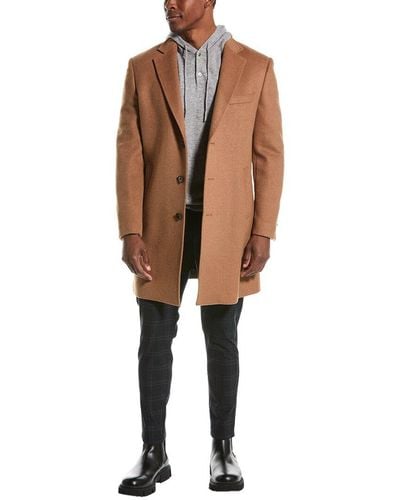 English Laundry Wool-blend Coat - Brown