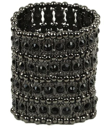 Eye Candy LA The Luxe Collection Crystal Sophia Stretch Bracelet - Black