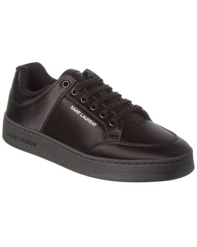 Saint Laurent Sl/61 Satin Sneaker - Black