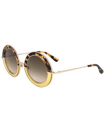 Linda Farrow Edm27 47mm Sunglasses - Metallic