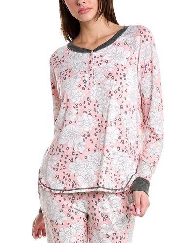 Kensie Pajama Top - Pink