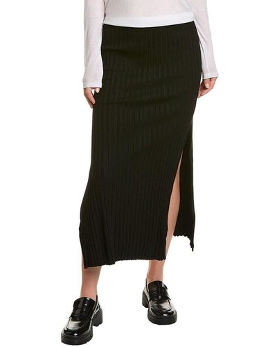 Stateside Rib Maxi Skirt - Black
