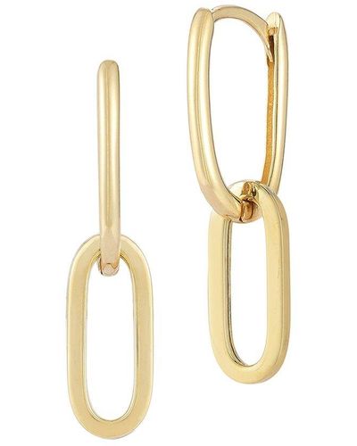 Ember Fine Jewelry 14k Link Drop Earrings - White