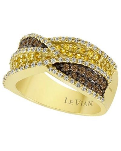 Le Vian Le Vian 14k 0.93 Ct. Tw. Diamond & Yellow Sapphire Ring