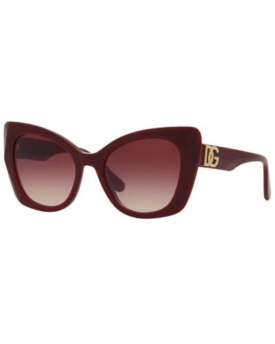 Dolce & Gabbana Low Bridge Fit Sunglasses, Dg4405f 53 - Brown