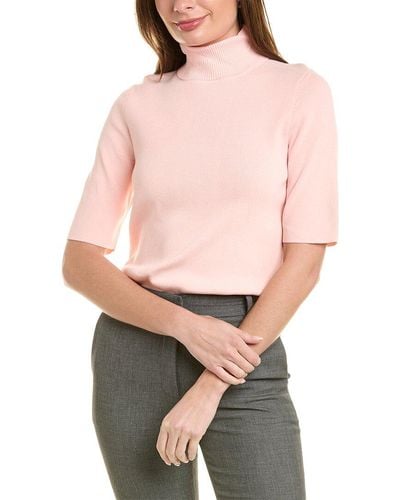 Anne Klein Turtleneck Sweater - Pink