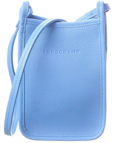 Longchamp Le Foulonne Leather Crossbody - Blue