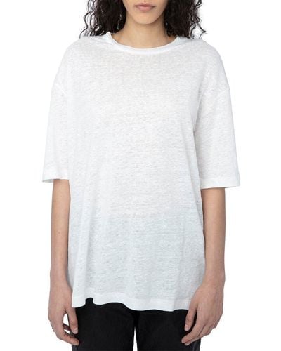 Zadig & Voltaire Suzy Linen T-shirt - White