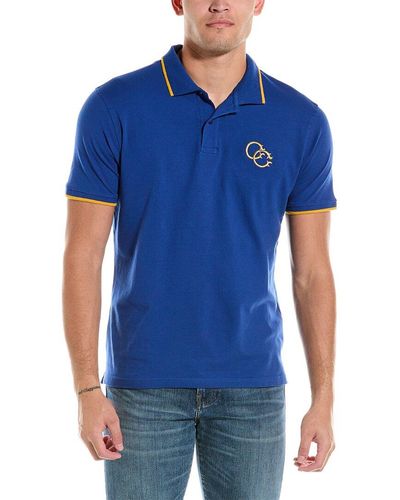 Class Roberto Cavalli Logo Polo Shirt - Blue