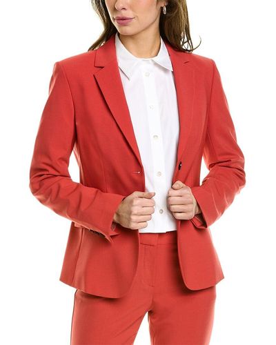 Theory Carissa Wool-blend Top - Red