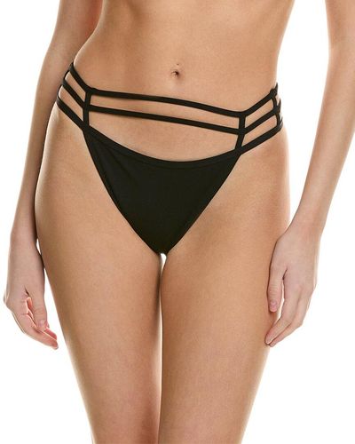 Jonathan Simkhai Amenda Strappy Solid Bikini Bottom - Natural
