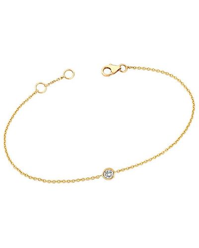 Ariana Rabbani 14k 0.15 Ct. Tw. Diamond Solitaire Bracelet - White