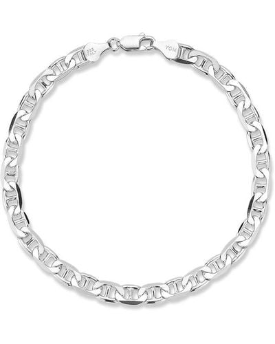 YIELD OF MEN Yield Of Silver 6mm Mariner Chain Bracelet - Metallic