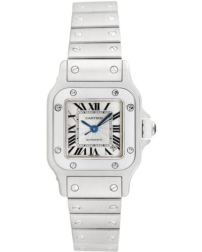 Cartier Santos Galbee Watch, Circa 2000S (Authentic Pre-Owned) - White