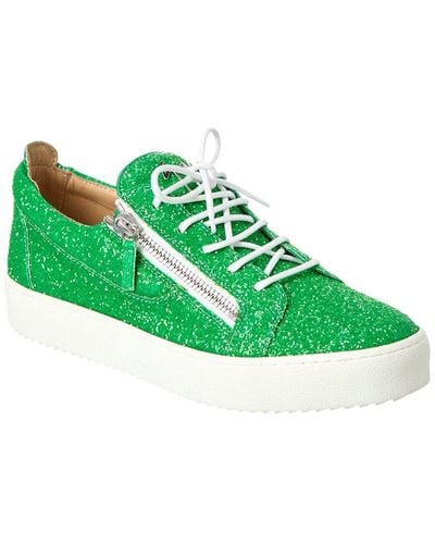 Giuseppe Zanotti May London Glitter Sneaker - Green