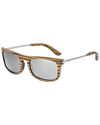 Earth Wood Queensland 52mm Sunglasses - Metallic
