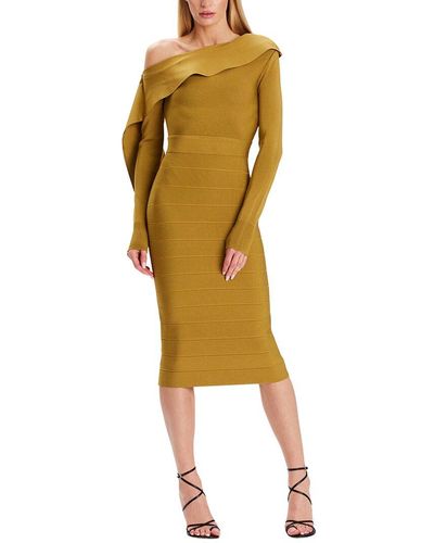 Hervé Léger Knit Dress - Yellow