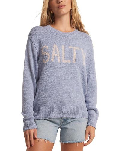 Z Supply Waves And Salty Sweater - Purple