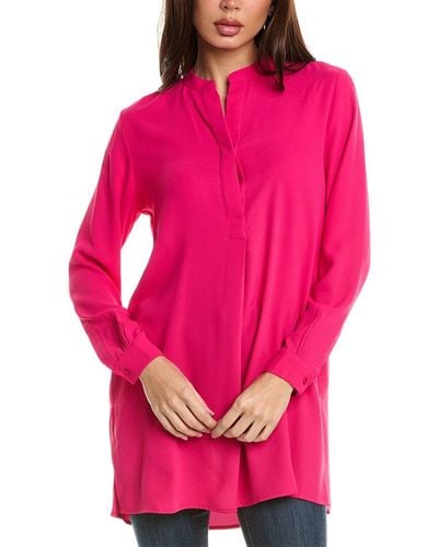 Anne Klein Nehru Tunic - Pink