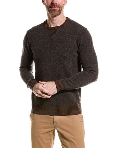 RAFFI Wool & Cashmere-blend Crewneck Sweater - Black