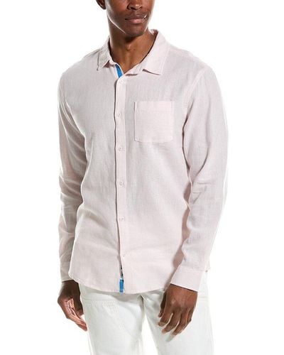 Vintage Summer Linen-blend Shirt - White