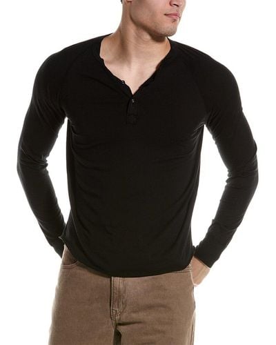 Save Khaki Henley Shirt - Black