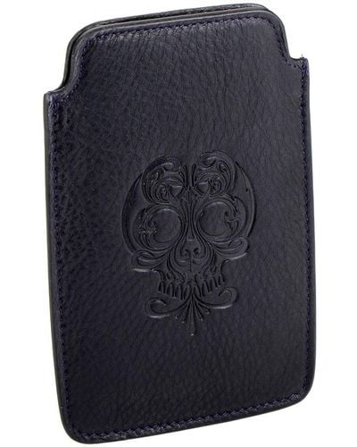 Stephen Webster Black Calfskin Leather Iphone Case