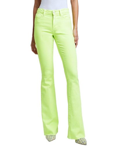 L'Agence Bell High-rise Flare Jean Chartreuse Jean - Green