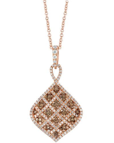 Le Vian 14k Rose Gold 0.93 Ct. Tw. Diamond Necklace - Metallic