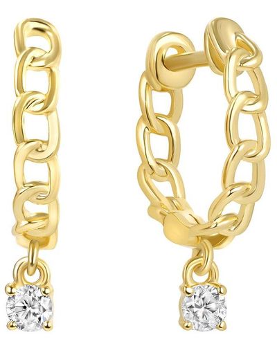 Ron Hami 14k 0.12 Ct. Tw. Diamond Huggie Earrings - Metallic