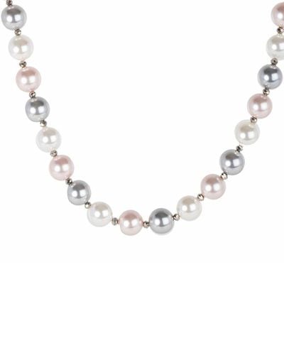 Saachi Pearl Seashell Pearl Collar Necklace - Metallic