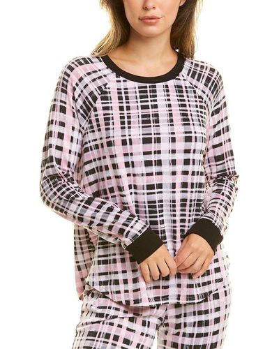 Kensie Crewneck Pullover Sweater - Pink
