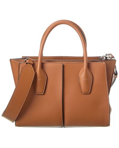 Tod's Leather Satchel - Brown