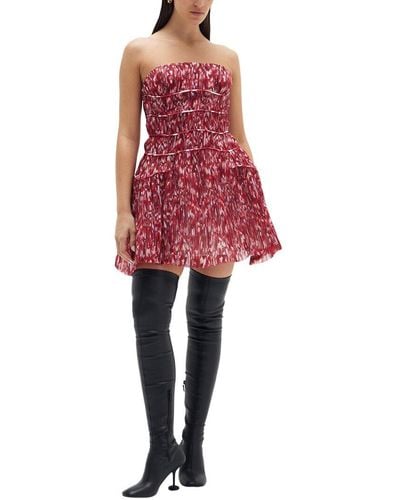 Rachel Gilbert Poppy Mini Dress - Red